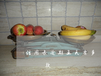 信用卡逾期五天有多嚴重(信用卡逾期5天影響貸款嗎)