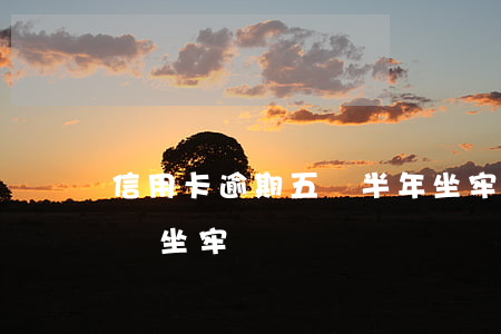 信用卡逾期五萬半年坐牢(信用卡逾期1萬五會坐牢嗎)