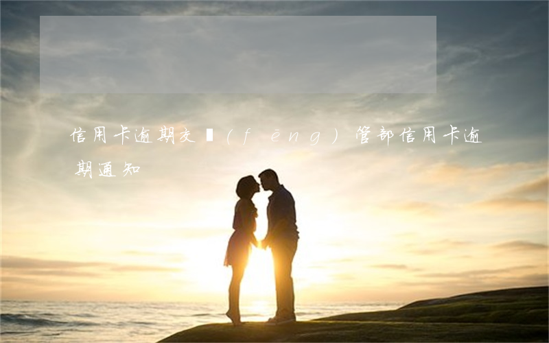 信用卡逾期交風(fēng)管部 信用卡 逾期 通知