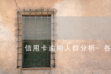 信用卡逾期人群分析-各銀行信用卡逾期率