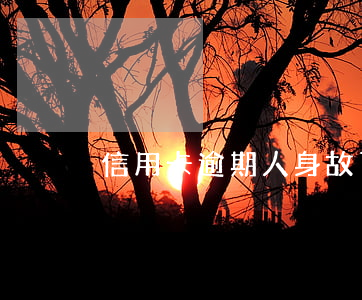 信用卡逾期人身故了-有一個信用卡逾期