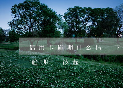 信用卡逾期什么情況下會被起訴呢(欠信用卡逾期會被起訴嗎)