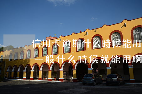 信用卡逾期什么時候能用(信用卡逾期錢還了一般什么時候就能用啊)