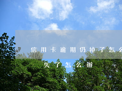信用卡逾期仍掉了怎么找回來 過期的信用卡丟失了怎么辦