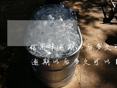 信用卡逾期以后多久可以辦信用卡-信用卡逾期以后多久可以辦信用卡了