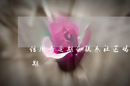 信用卡逾期会联系社区吗-信用社信用卡逾期