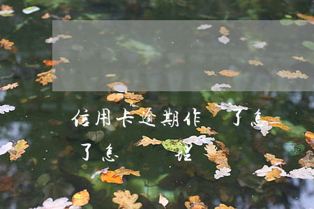 信用卡逾期作廢了怎樣處理(信用卡逾期作廢了怎樣處理)