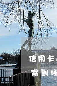 信用卡逾期信函寄到老家(信用卡逾期起訴信寄到哪)