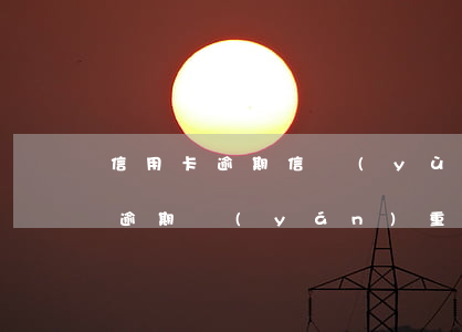 信用卡逾期信譽(yù)度嗎(什么叫信用卡逾期嚴(yán)重)