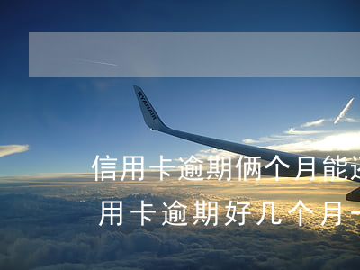 信用卡逾期俩个月能还最低额度吗(两万的信用卡逾期好几个月一直没还严重吗)
