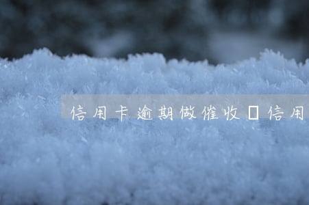 信用卡逾期做催收員(信用卡逾期做催收員)