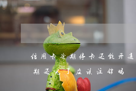 信用卡逾期停卡还能开通吗(停用的信用卡逾期还完了应该注销吗)