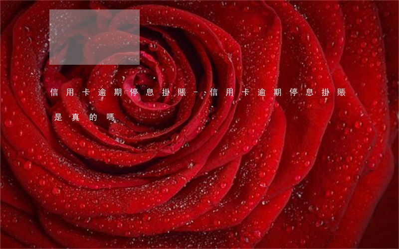 信用卡逾期停息掛賬-信用卡逾期停息掛賬是真的嗎