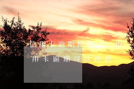 信用卡逾期停息掛賬申請條件(什么情況下信用卡逾期可以停息掛賬)