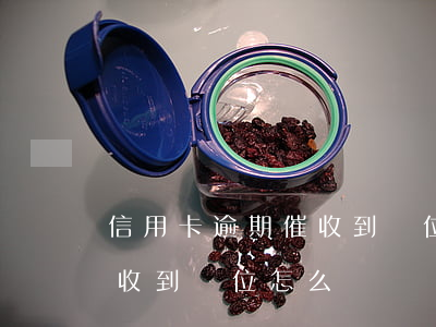 信用卡逾期催收到單位怎么辦（信用卡逾期催收到單位怎么辦）