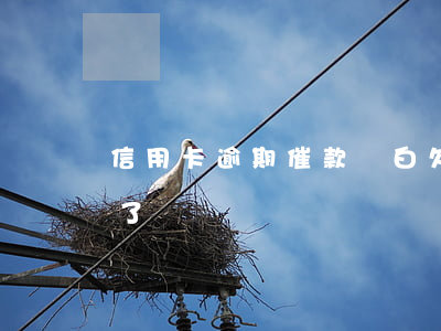 信用卡逾期催款對白(欠信用卡銀行上門催賬了)