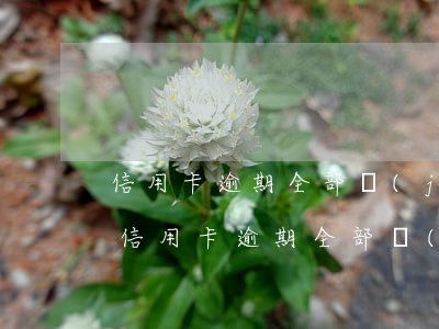 信用卡逾期全部結(jié)清是什么原因(信用卡逾期全部結(jié)清是什么原因造成的)