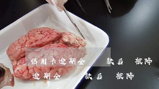 信用卡逾期全額還款后會被降額嗎-信用卡逾期全額還款后會被降額嗎怎么辦
