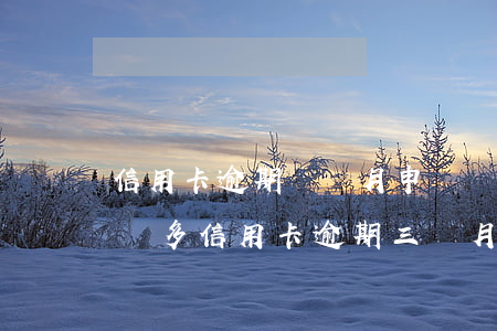 信用卡逾期兩個月申請調(diào)解(兩萬多信用卡逾期三個月被起訴怎么辦)