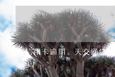 信用卡 逾期 兩天（交通信用卡欠兩百逾期了一周）