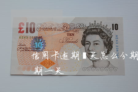 信用卡逾期兩天怎么分期(信用卡二次分期逾期一天)