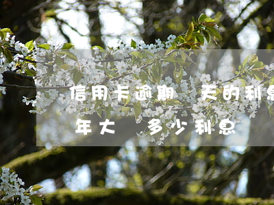 信用卡逾期兩天的利息(兩千的信用卡逾期五年大約多少利息)