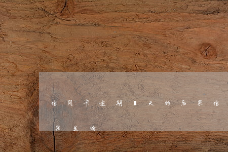 信用卡逾期兩天的后果 信用卡逾期兩天的后果是啥
