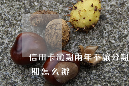 信用卡逾期兩年不讓分期(信用卡逾期不給分期怎么辦)