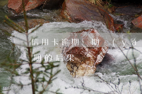 信用卡逾期兩期嚴(yán)重嗎(信用卡逾期的后果)