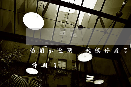信用卡逾期兩次被停用了(信用卡逾期兩次被停用了)