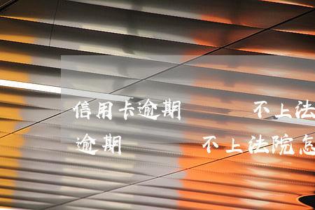 信用卡逾期兩萬還不上法院怎么判-信用卡逾期兩萬還不上法院怎么判