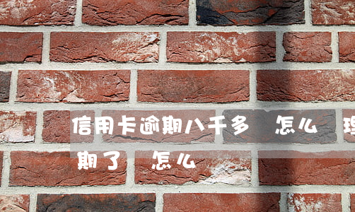 信用卡逾期八千多會怎么處理(信用卡8萬逾期了會怎么樣)