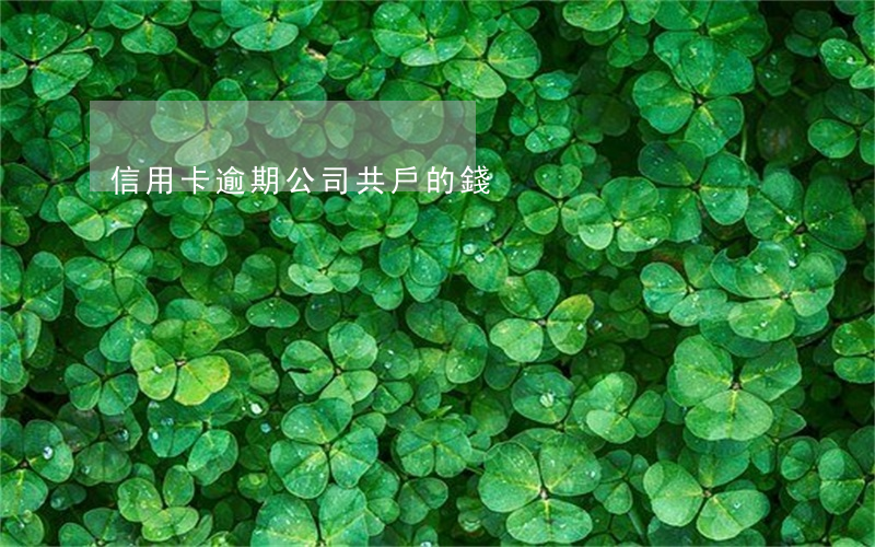 信用卡逾期公司共戶的錢