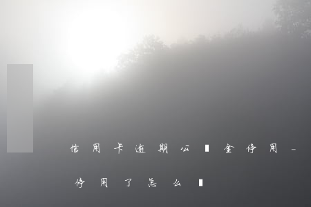 信用卡逾期公積金停用-信用卡逾期公積金停用了怎么辦