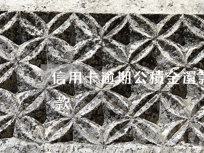 信用卡逾期公積金還款-住房公積金逾期還款