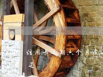 信用卡逾期六个月没还够(信用卡2千逾期没还)