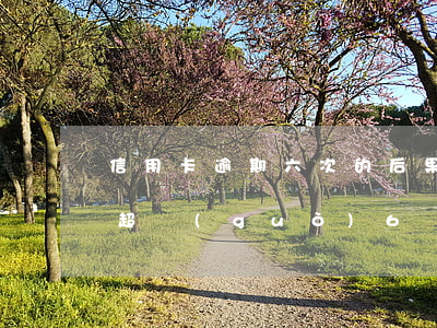 信用卡逾期六次的后果嚴(yán)重(逾期超過(guò)6個(gè)月以上的信用卡,該如何處理?)