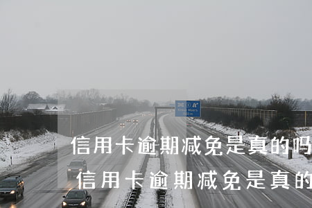 信用卡逾期减免是真的吗还款有规定时间-信用卡逾期减免是真的吗还款有规定时间吗