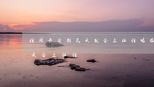 信用卡逾期几天就会上征信吗 银行卡逾期几天会上征信