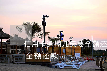 信用卡逾期几天要全额还款(逾期多久会要求全额还款)