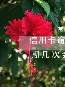 信用卡逾期几次会影响房贷审核嘛（信用卡逾期几次会影响房贷审核）