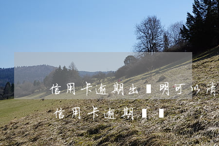 信用卡逾期出證明可以清除(有什么辦法消除信用卡逾期記錄)