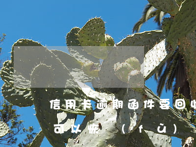 信用卡逾期函件要回收嗎(信用卡逾期被收回可以恢復(fù)嗎)