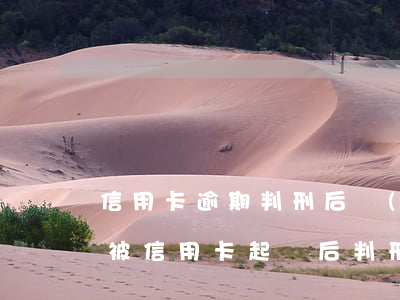 信用卡逾期判刑后錢(qián)還要還嘛(被信用卡起訴后判刑了還需要還錢(qián)嗎)