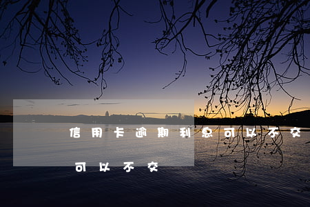 信用卡逾期利息可以不交嗎(信用卡逾期利息可以不交嗎)