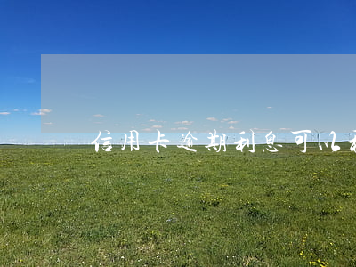 信用卡逾期利息可以和銀行商量嗎