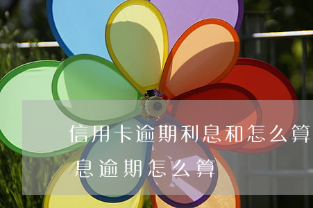信用卡逾期利息和怎么算利息(銀行信用貸,利息逾期怎么算)