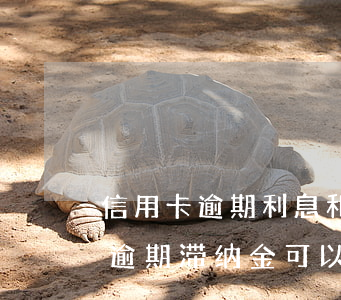 信用卡逾期利息和滞纳金能减免吗(交通罚款逾期滞纳金可以减免吗)