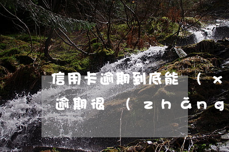 信用卡逾期到底能協(xié)商嘛(信用卡逾期很長(zhǎng)時(shí)間怎么協(xié)商解決)