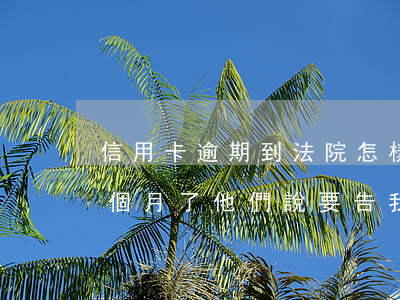 信用卡逾期到法院怎樣應訴 我信用卡逾期幾個月了他們說要告我上法院